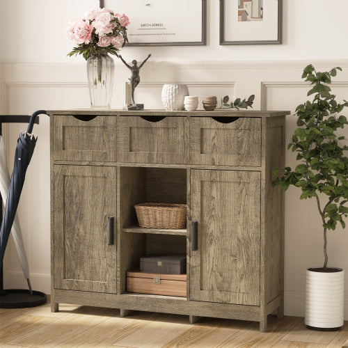 Accent Cabinet for Living Room - Gray StorageBh
