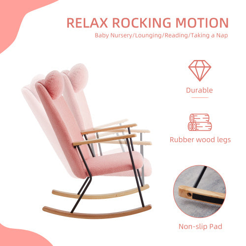 Modern Upholstered Rocking Chairs - Comfort Set