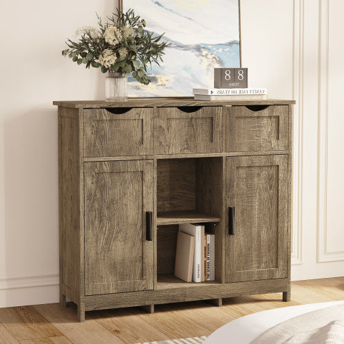 Accent Cabinet for Living Room - Gray StorageBh