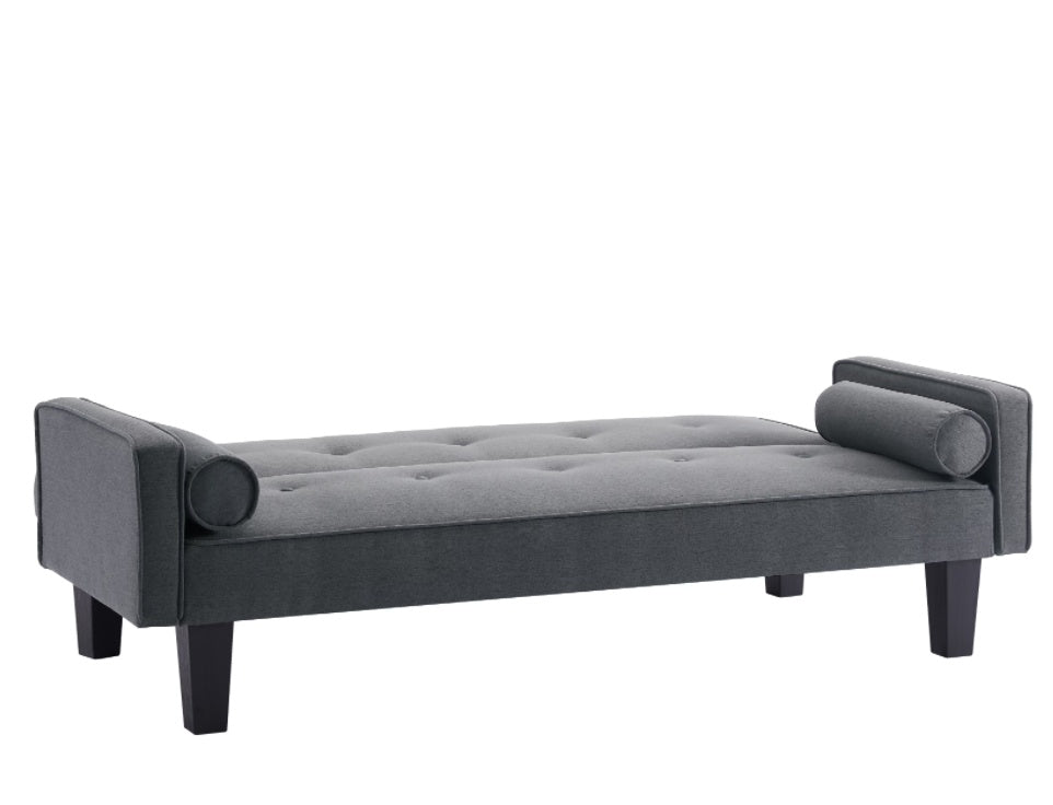 LUXE Button Tufted Sofa - Premium Dark Gray Collection