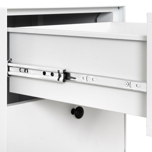 Steel Cabinet with 2 Drawers - Circular Handle