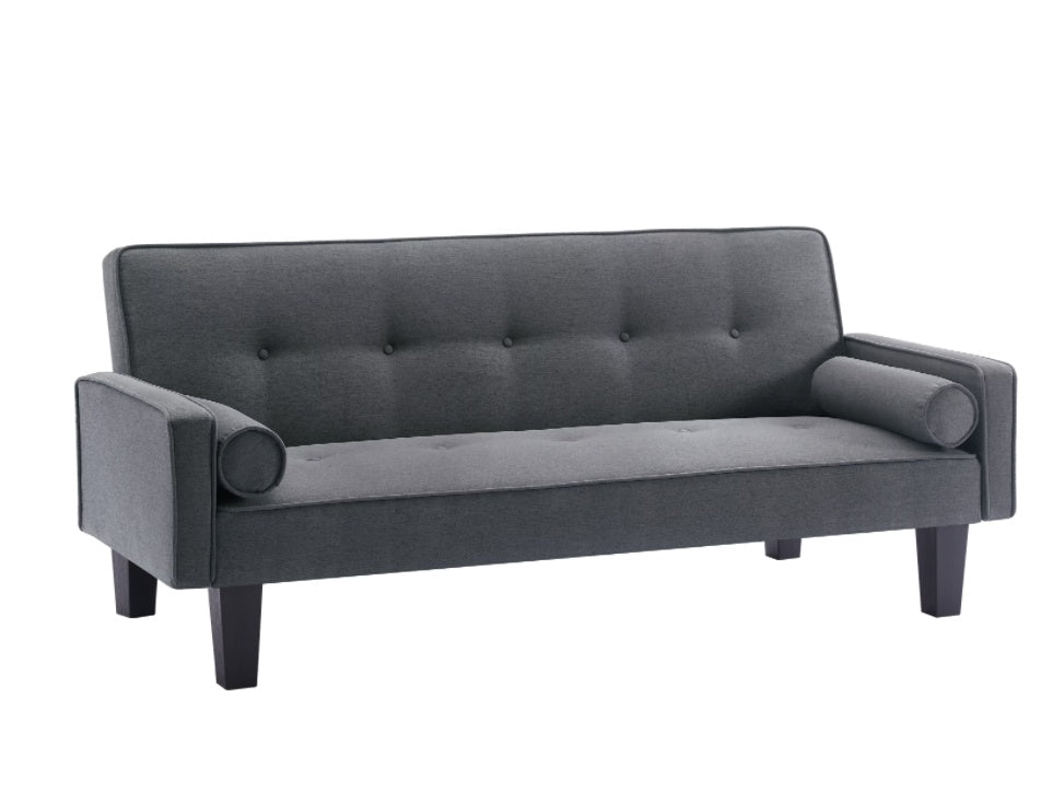 LUXE Button Tufted Sofa - Premium Dark Gray Collection