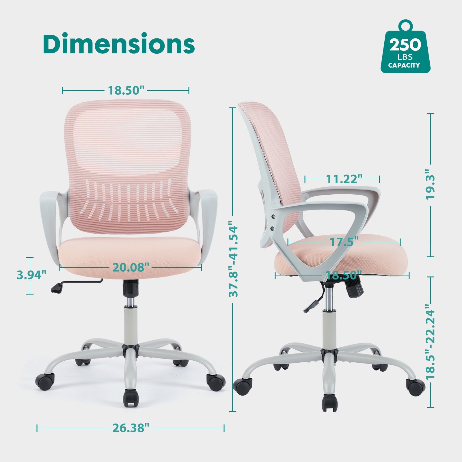 Tall Office Chair With Adjustable Foot Ring