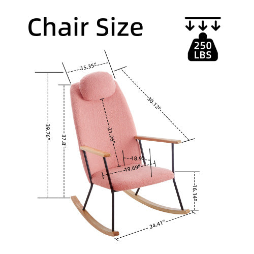 Modern Upholstered Rocking Chairs - Comfort Set