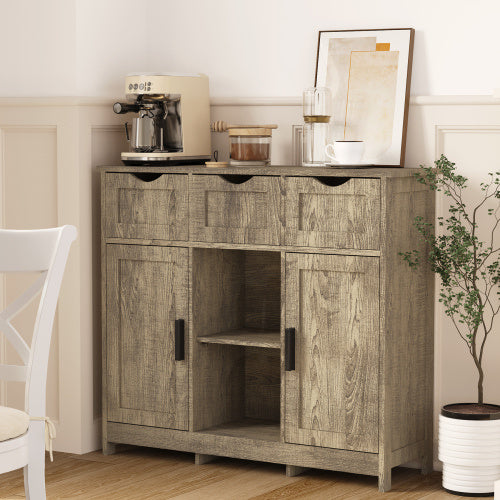 Accent Cabinet for Living Room - Gray StorageBh