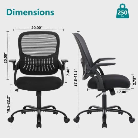 Tall Office Chair With Adjustable Foot Ring