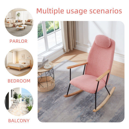 Modern Upholstered Rocking Chairs - Comfort Set
