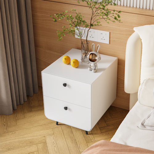 Steel Cabinet with 2 Drawers - Circular Handle