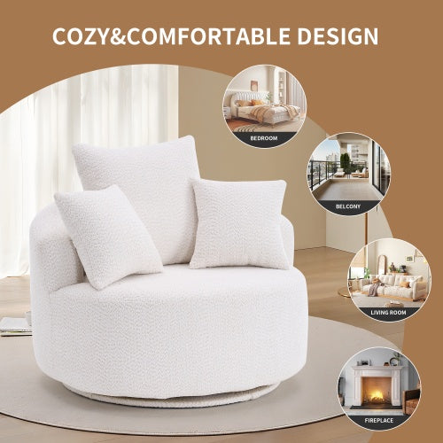 Full Sponge Compression Swivel Chair