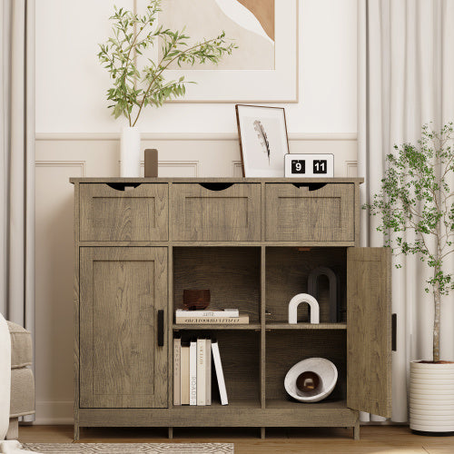 Accent Cabinet for Living Room - Gray StorageBh