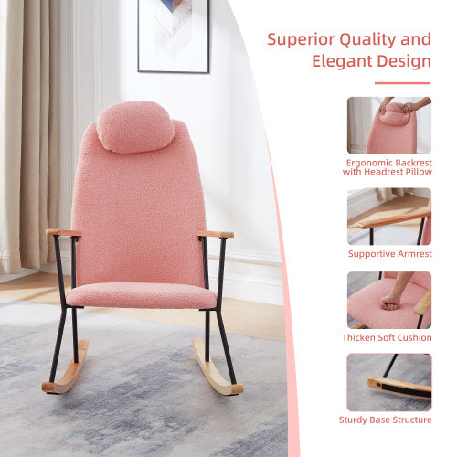 Modern Upholstered Rocking Chairs - Comfort Set